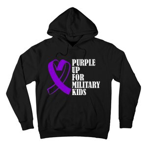 Purple Up For Military Kids Ribbon Hoodie