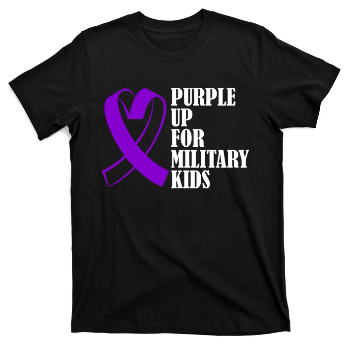 Purple Up For Military Kids Ribbon T-Shirt