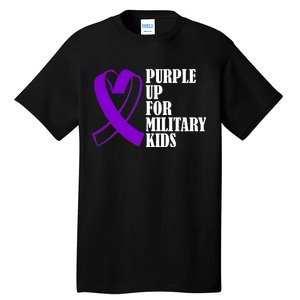 Purple Up For Military Kids Ribbon Tall T-Shirt