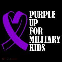 Purple Up For Military Kids Ribbon Tall T-Shirt