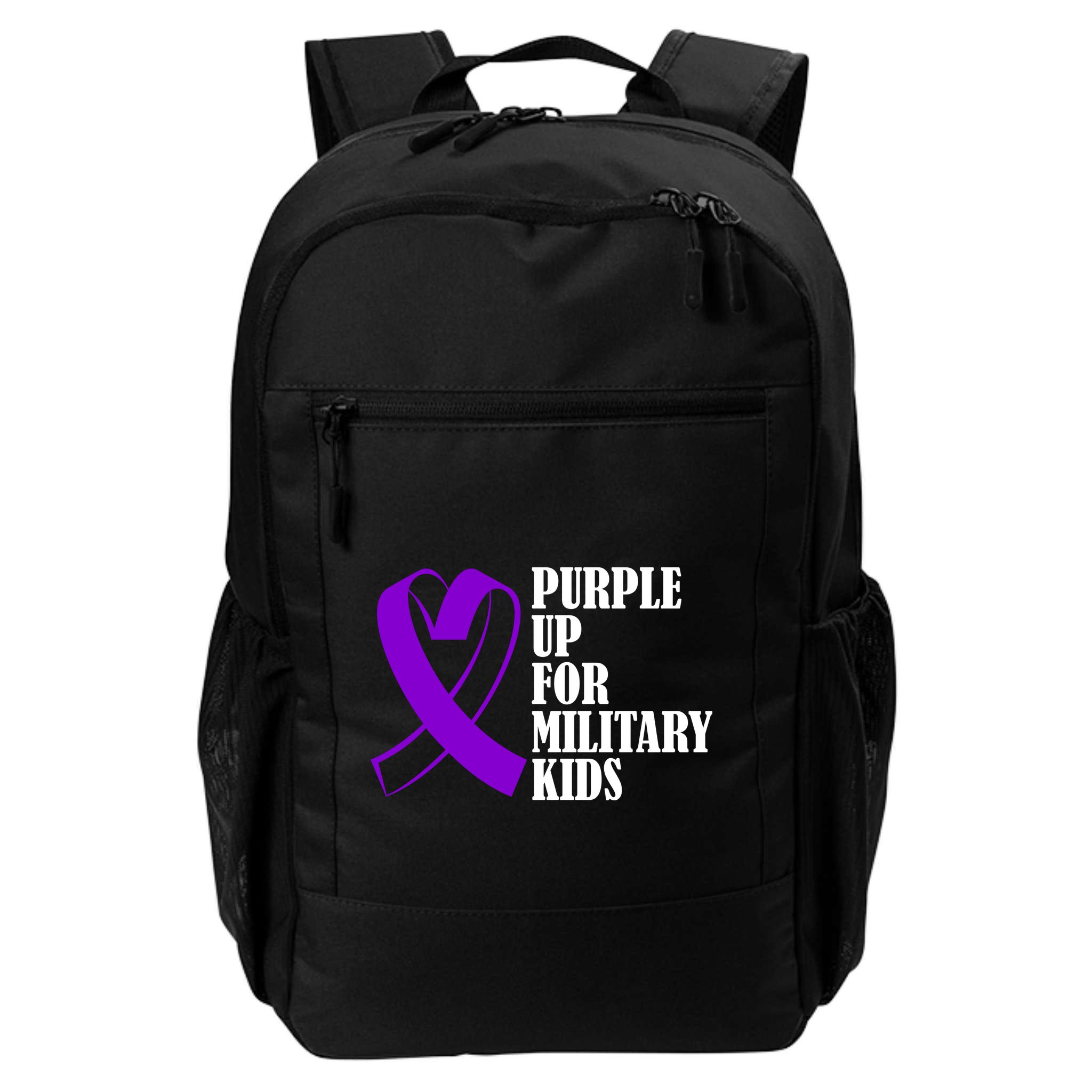 Purple Up For Military Kids Ribbon Backpack