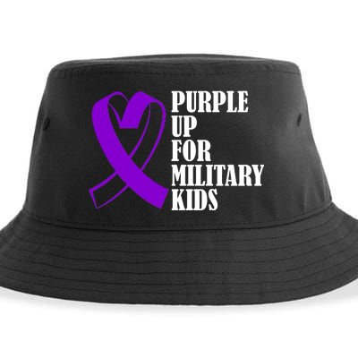 Purple Up For Military Kids Ribbon Sustainable Bucket Hat