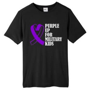 Purple Up For Military Kids Ribbon Tall Fusion ChromaSoft Performance T-Shirt