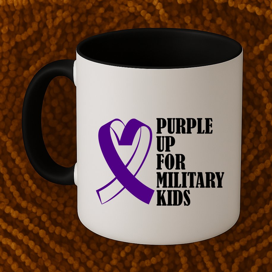 Purple Up For Military Kids Ribbon Mug