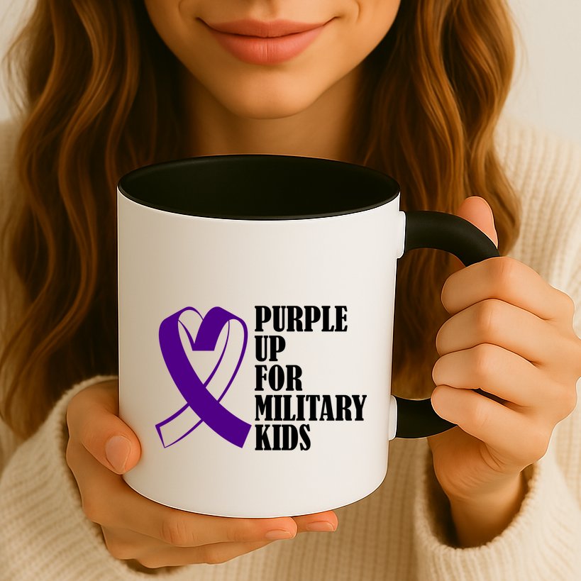 Purple Up For Military Kids Ribbon Mug