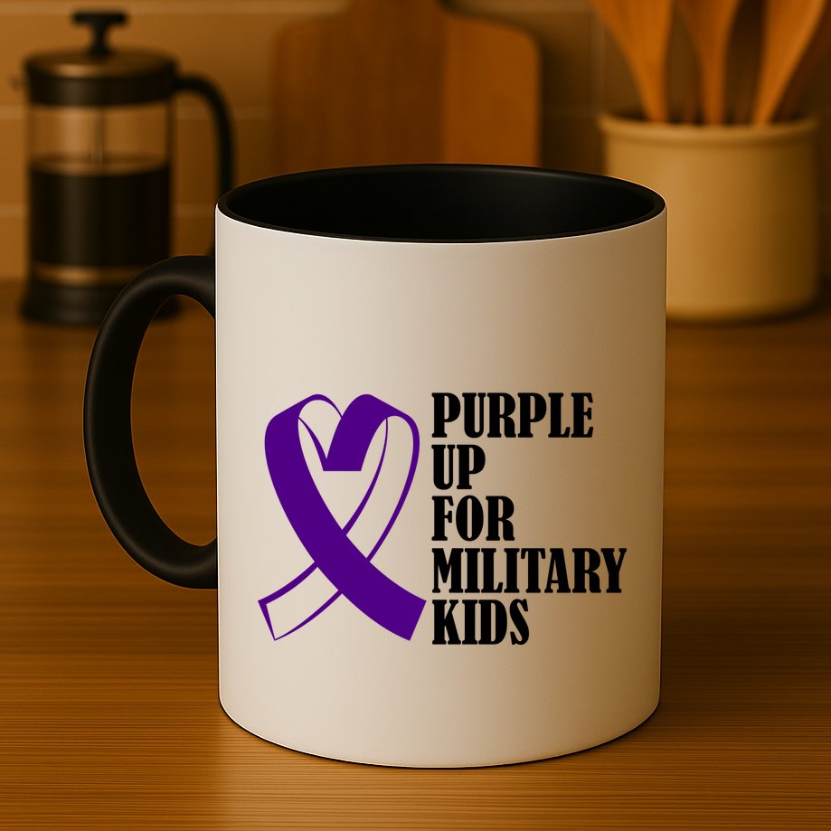 Purple Up For Military Kids Ribbon Mug