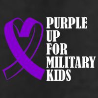 Purple Up For Military Kids Ribbon Beanie
