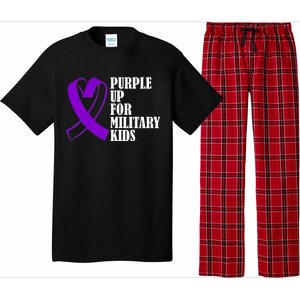 Purple Up For Military Kids Ribbon Pajama Set