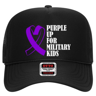 Purple Up For Military Kids Ribbon Trucker Hat