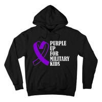 Purple Up For Military Kids Ribbon Tall Hoodie