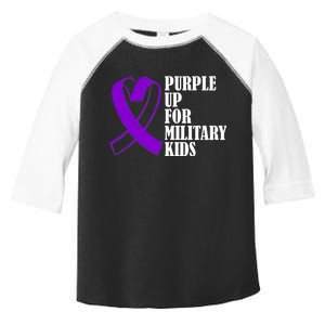 Purple Up For Military Kids Ribbon Toddler Fine Jersey T-Shirt