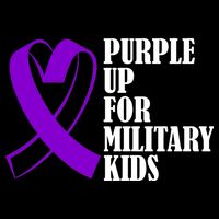 Purple Up For Military Kids Ribbon Wool Snapback Cap