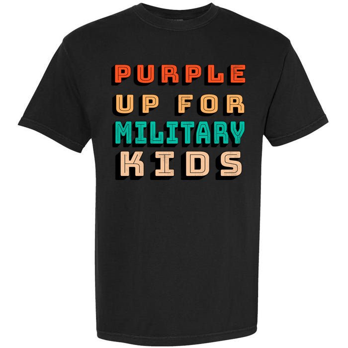 Purple Up For Military Kids Support Garment-Dyed Heavyweight T-Shirt