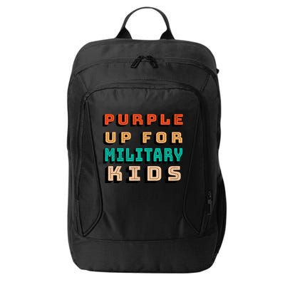 Purple Up For Military Kids Support City Backpack