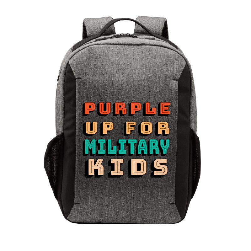 Purple Up For Military Kids Support Vector Backpack