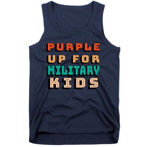 Purple Up For Military Kids Support Tank Top