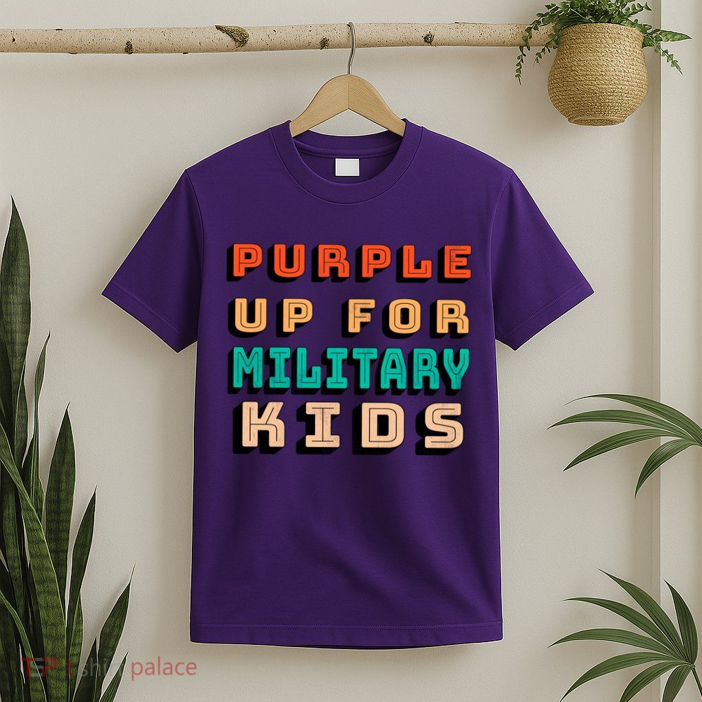 Purple Up For Military Kids Support T-Shirt