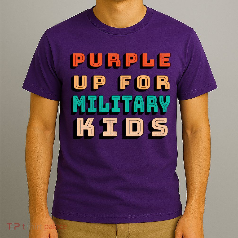Purple Up For Military Kids Support T-Shirt