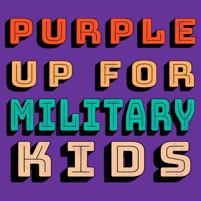 Purple Up For Military Kids Support T-Shirt