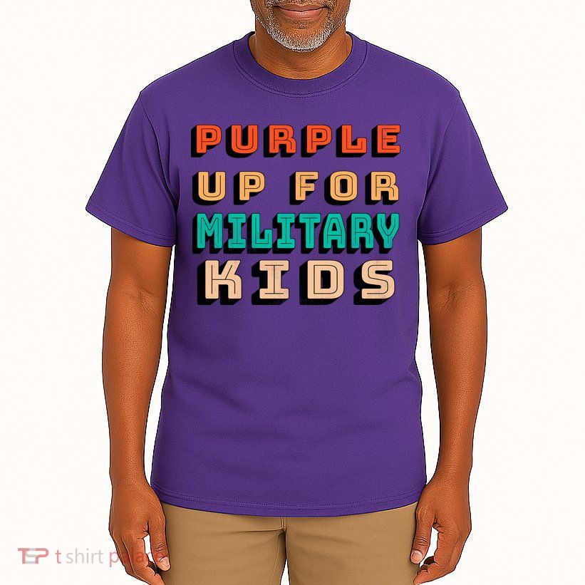 Purple Up For Military Kids Support Tall T-Shirt