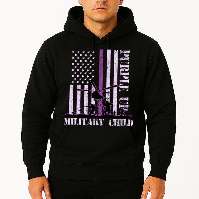 Purple Up Military Child Hoodie