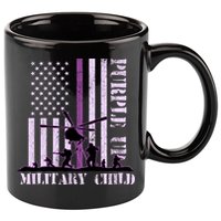 Purple Up Military Child 11oz C Handle Ceramic Mug