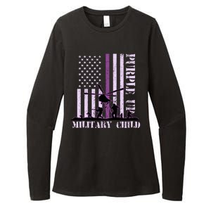 Purple Up Military Child Womens CVC Long Sleeve Shirt