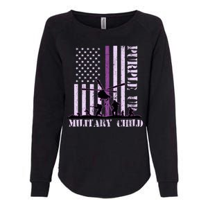 Purple Up Military Child Womens California Wash Sweatshirt