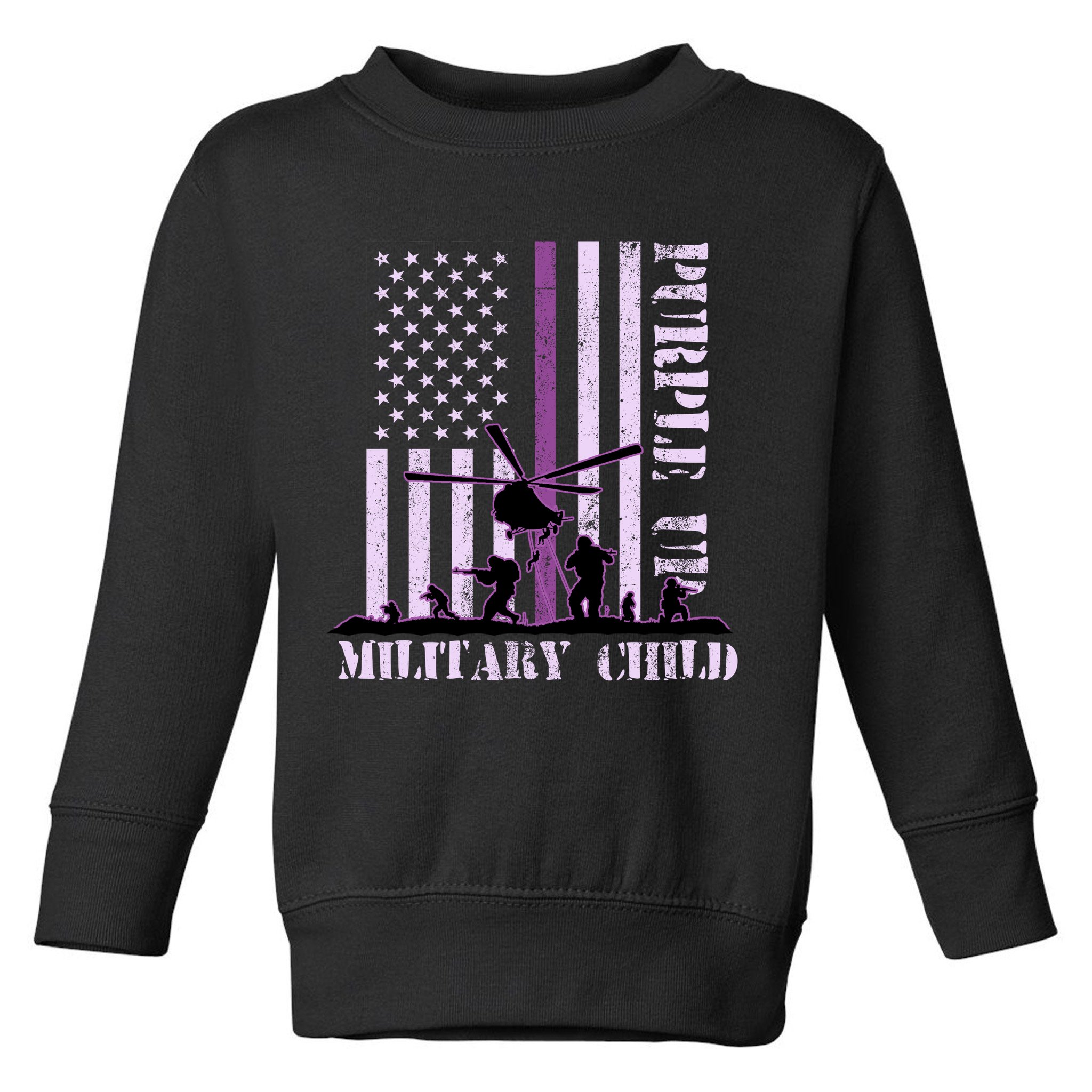 Purple Up Military Child Toddler Sweatshirt