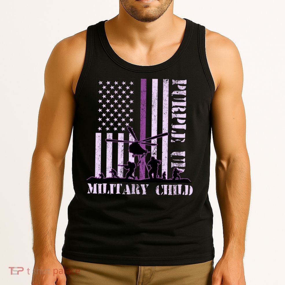 Purple Up Military Child Tank Top