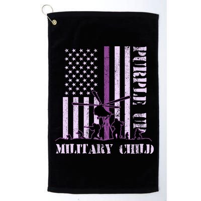 Purple Up Military Child Golf Towel