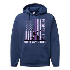 Purple Up Military Child Performance Fleece Hoodie