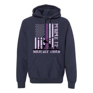 Purple Up Military Child Premium Hoodie