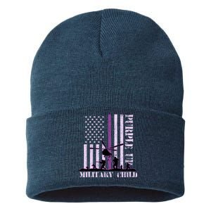 Purple Up Military Child Sustainable Knit Beanie