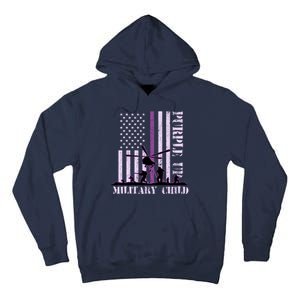 Purple Up Military Child Tall Hoodie