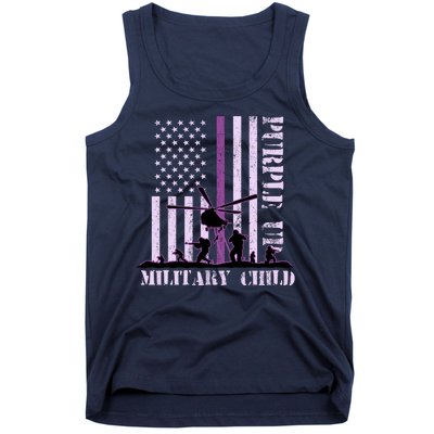 Purple Up Military Child Tank Top