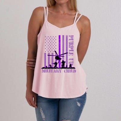 Purple Up Military Child Women's Strappy Tank