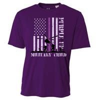 Purple Up Military Child Cooling Performance Crew T-Shirt