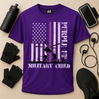 Purple Up Military Child Cooling Performance Crew T-Shirt