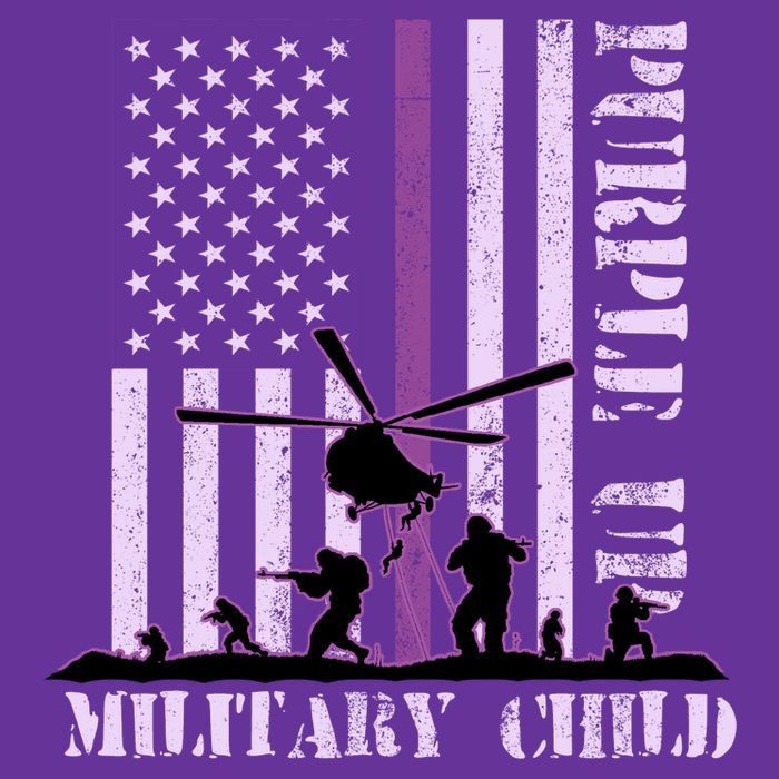 Purple Up Military Child Cooling Performance Crew T-Shirt
