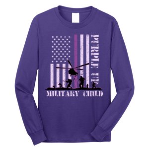 Purple Up Military Child Long Sleeve Shirt