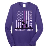 Purple Up Military Child Long Sleeve Shirt