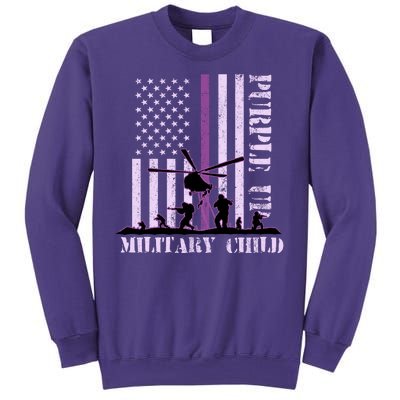 Purple Up Military Child Sweatshirt