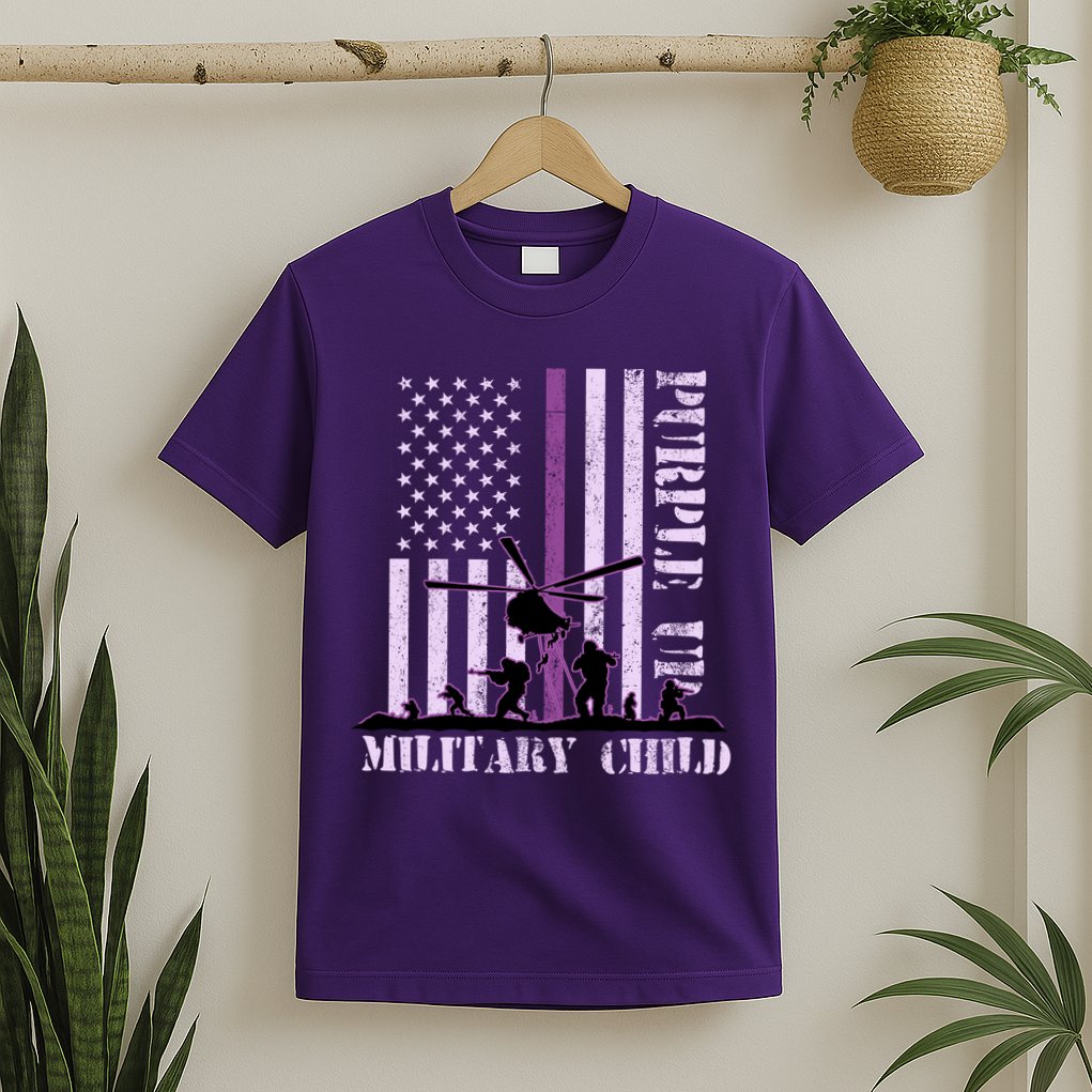 Purple Up Military Child T-Shirt