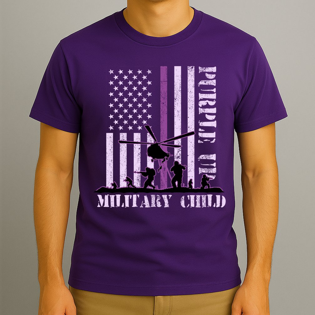 Purple Up Military Child T-Shirt