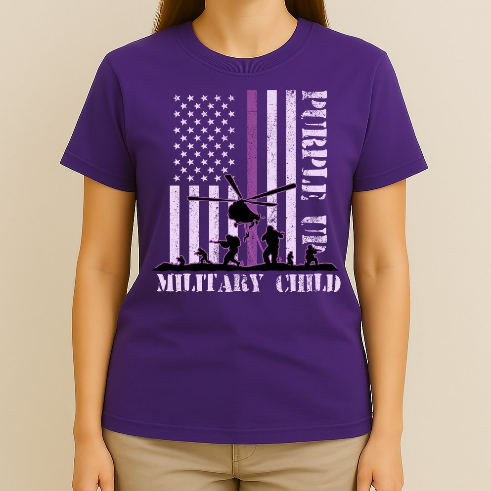 Purple Up Military Child T-Shirt