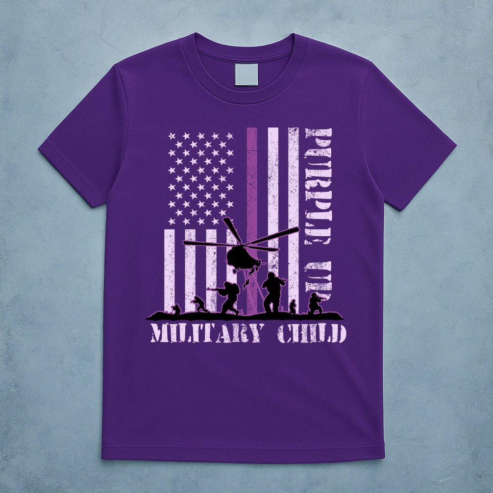 Purple Up Military Child T-Shirt