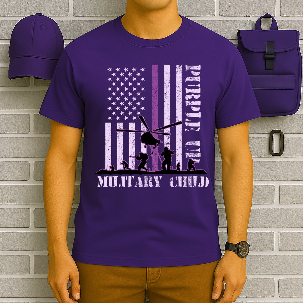 Purple Up Military Child T-Shirt