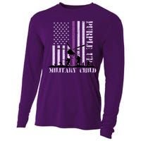 Purple Up Military Child Cooling Performance Long Sleeve Crew