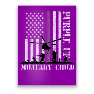 Purple Up Military Child Poster